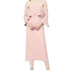 Nwt Fame & Partners Blush/Pink Strapless Dress sz